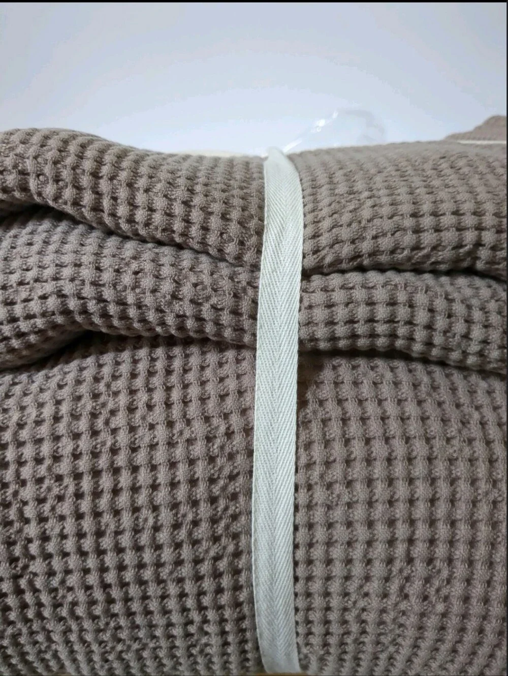 EverGrace 100% Cotton Waffle Bed Blanket Queen Soft Premium Cotton Coverlet New